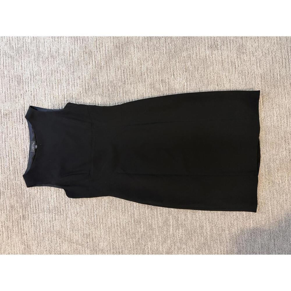 Tahari Arthur S. Levine Classic Black Sleeveless Sheath Dress Size 8